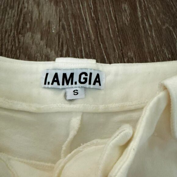 I.AM.GIA White Holly Lace-Up Pants - Picture 6 of 7